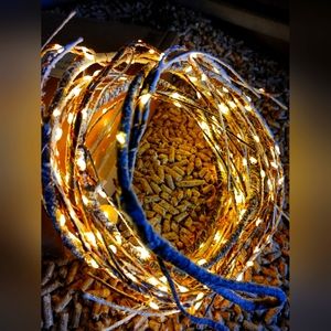 New Plow & Hearth lighted Birch Garland